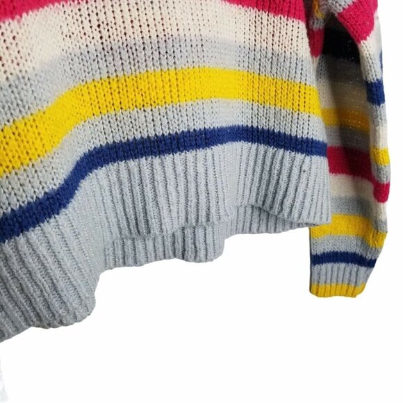 Rebecca Minkoff Sweater Size Small Brittany Stripes Mock Neck - Picture 6 of 9